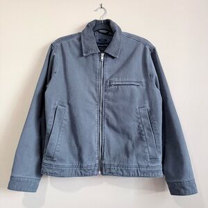 Abercrombie & Fitch Workwear Canvas Zip Corduroy Collar Chore/ Barn Jacket Coat